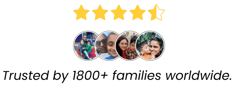trusted by over 1800 families
